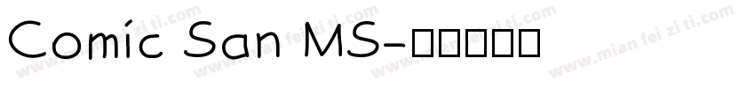 Comic San MS字体转换